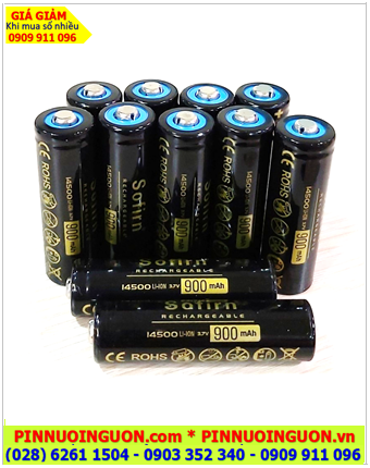 SOFIRN 14500, Pin sạc SOFIRN 14500 lithium 3.7v 900mAh chính hãng /Loại đầu nhọn